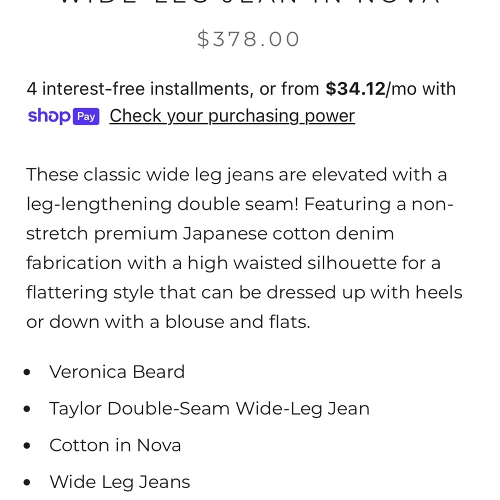 Veronica Beard wide leg jeans - Picture 11 of 14